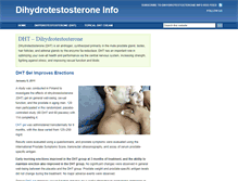 Tablet Screenshot of dihydrotestosterone.info